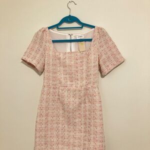 Pretty, feminine, pink check dress from Boutique 1861 Montreal